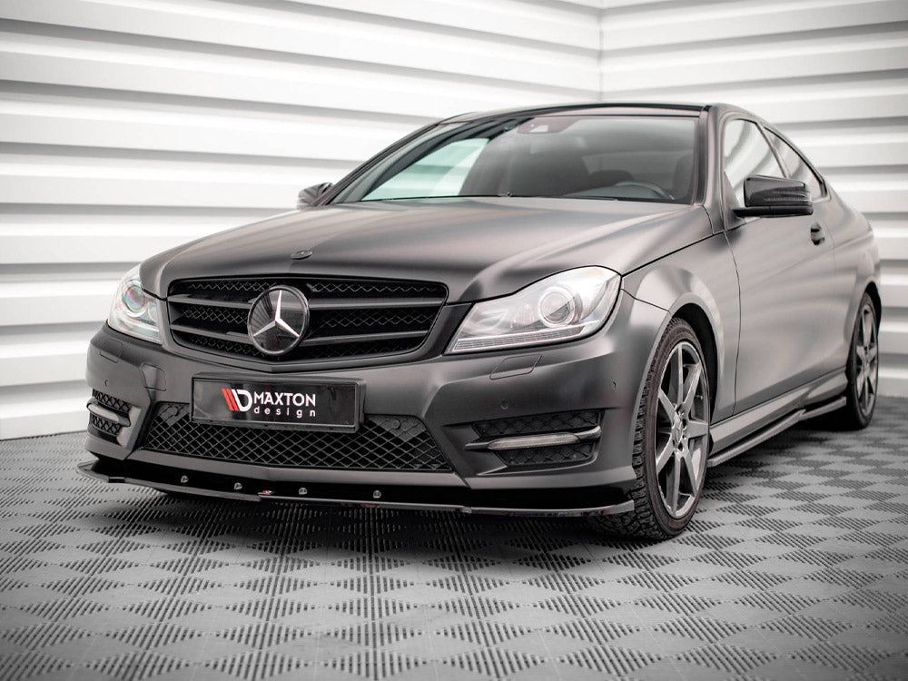 Front Splitter V.2 Mercedes C Coupe AMG-Line C204 Maxton Design