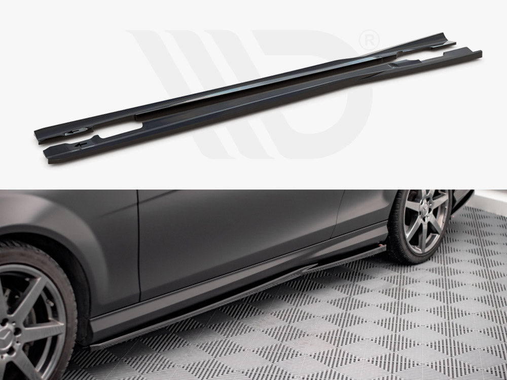 Side Skirts Diffusers Mercedes C Coupe AMG-Line C204 Maxton Design