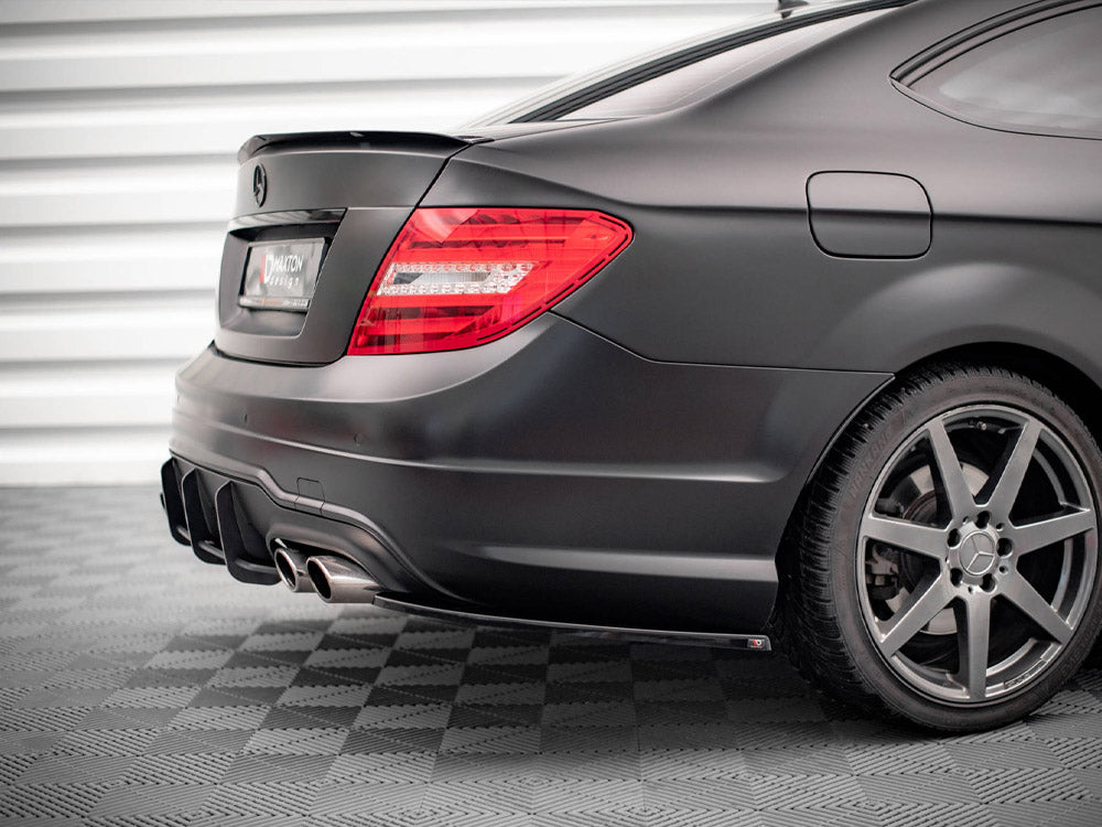 Rear Side Splitters Mercedes C Coupe AMG-Line C204 Maxton Design