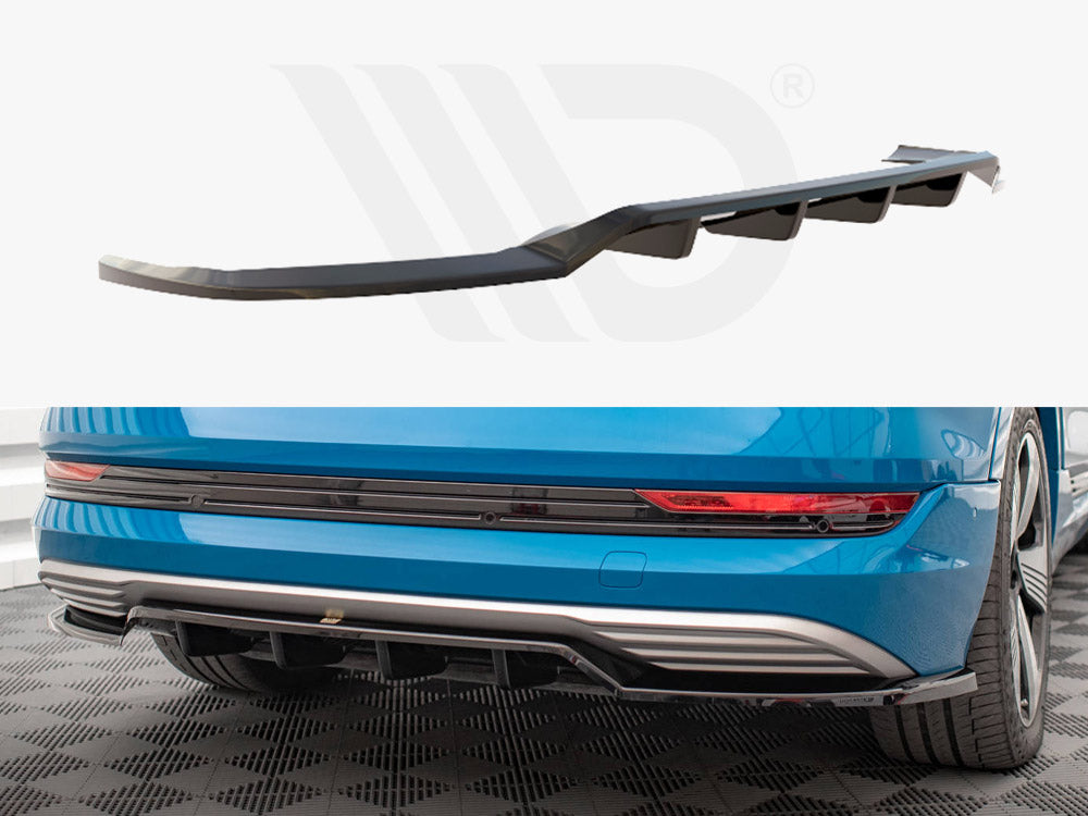 Central Rear Splitter (Vertical Bars) Audi e-Tron Maxton Design