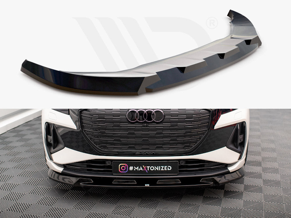 Front Splitter V.1 Audi Q4 e-Tron Sportback Mk1 Maxton Design