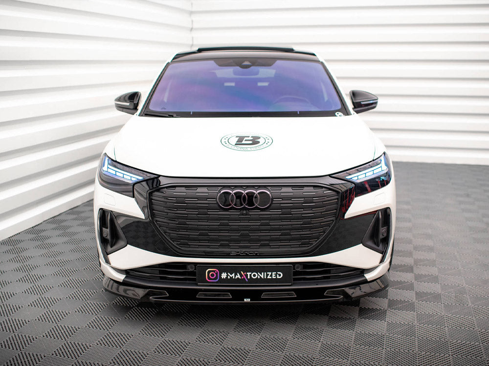 Front Splitter V.1 Audi Q4 e-Tron Sportback Mk1 Maxton Design