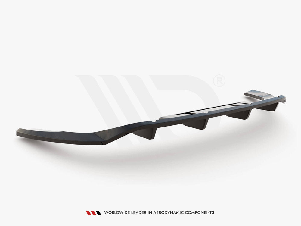 Central Rear Splitter (Vertical Bars) Audi Q4 e-Tron Sportback Mk1 Maxton Design