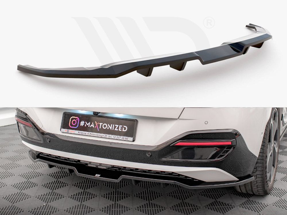 Central Rear Splitter (Vertical Bars) Kia EV6 GT-Line Mk1 Maxton Design