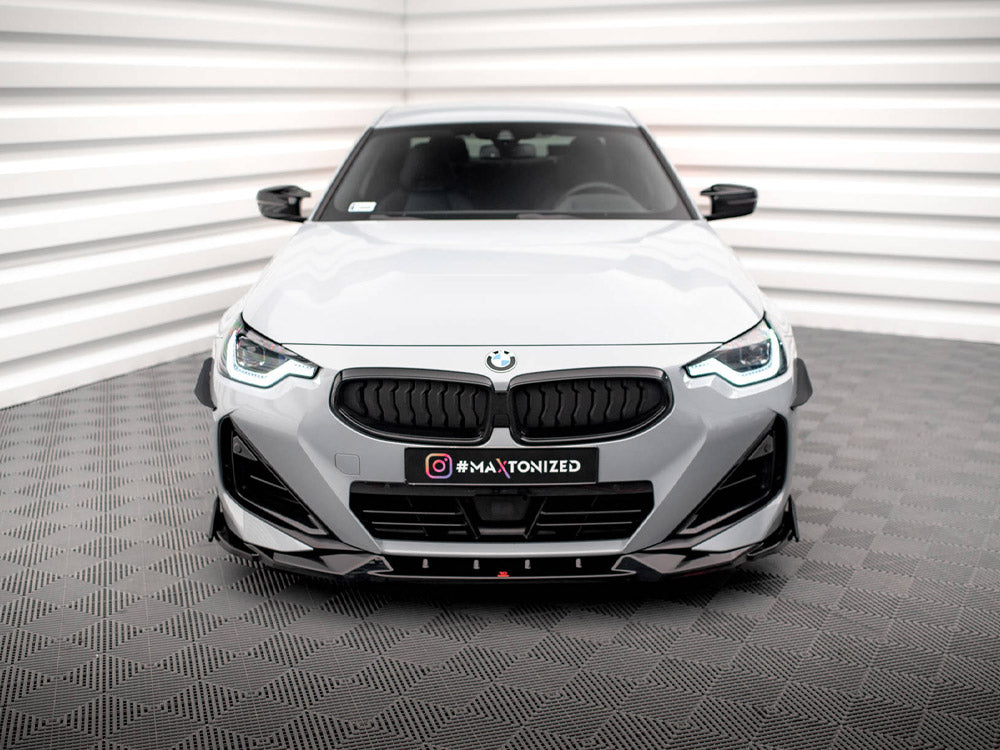 Front Splitter V.2 + Flaps BMW 2 Coupe M-Pack / M240i G42 Maxton Design