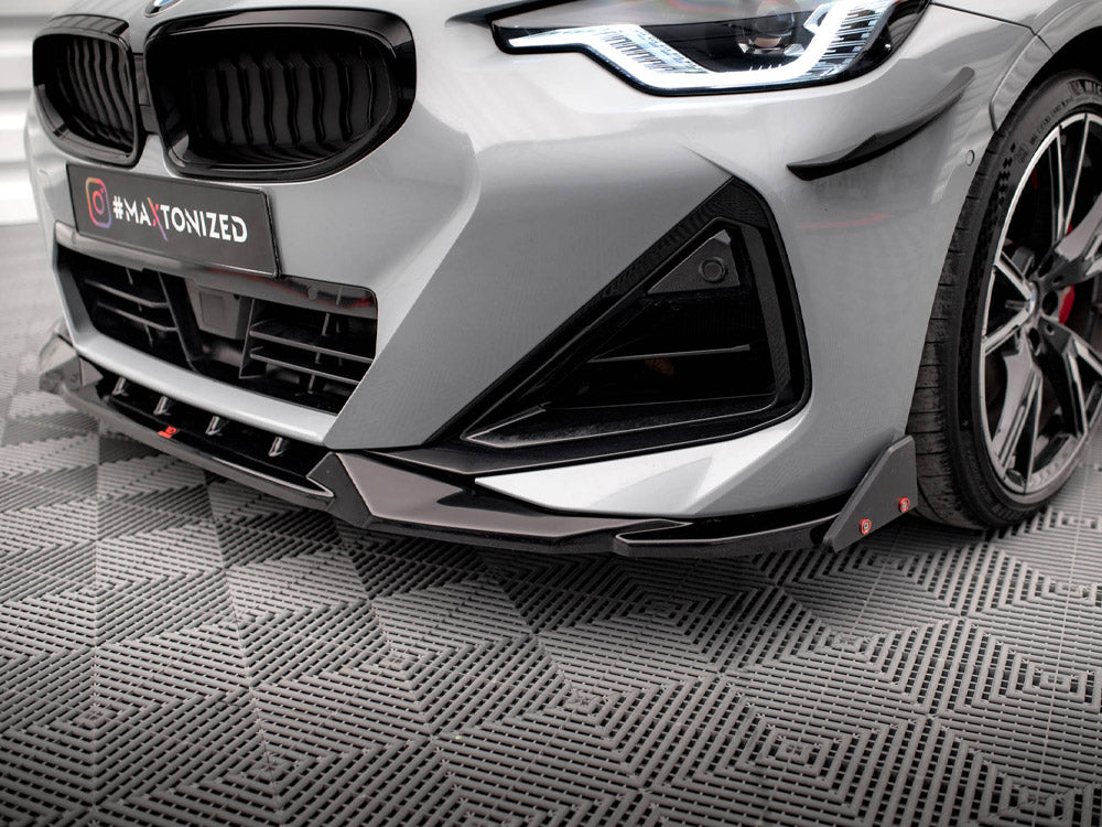 Front Splitter V.2 + Flaps BMW 2 Coupe M-Pack / M240i G42 Maxton Design