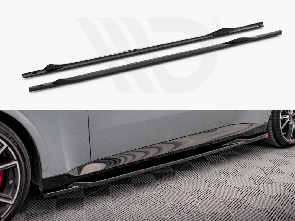 Side Skirts Diffusers V.2 BMW 2 Coupe M-Pack / M240i G42 Maxton Design