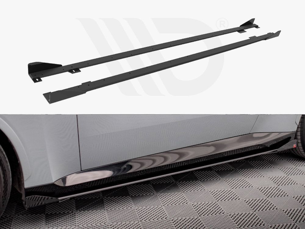 Street PRO Side Skirts Diffusers + Flaps BMW 2 Coupe M-Pack / M240i G42 Maxton Design