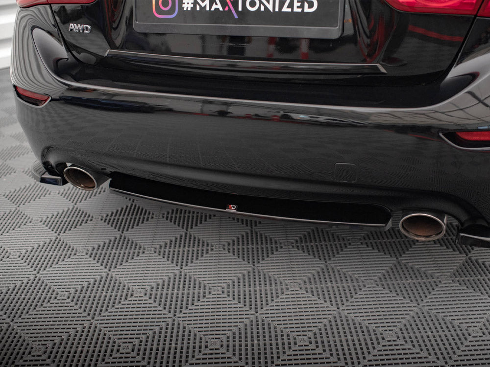 Central Rear Splitter Infiniti Q50 S Mk1 Maxton Design