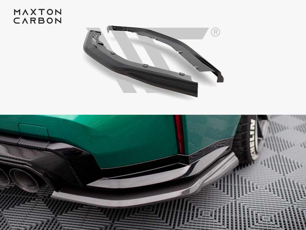 Carbon Fiber Rear Side Splitters BMW M3 G80 Maxton Design