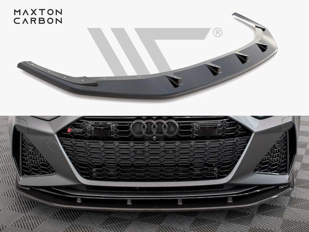 Carbon Fiber Front Splitter Audi RS6 C8 / RS7 C8 Maxton Design