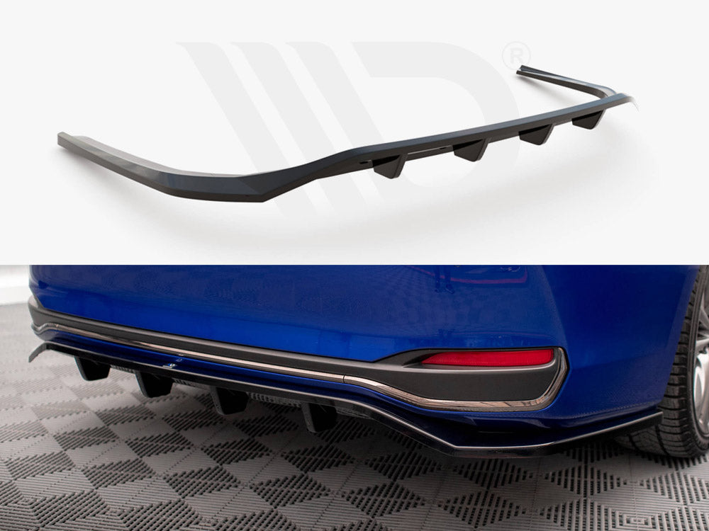 Central Rear Splitter (Vertical Bars) Lexus ES F Sport Mk7 Maxton Design