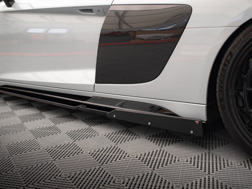 Side Skirts Diffusers V.2 + Flaps Audi R8 Mk2 Facelift Maxton Design