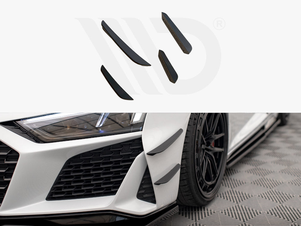 Front Bumper Wings (Canards) Audi R8 Mk2 Facelift Maxton Design