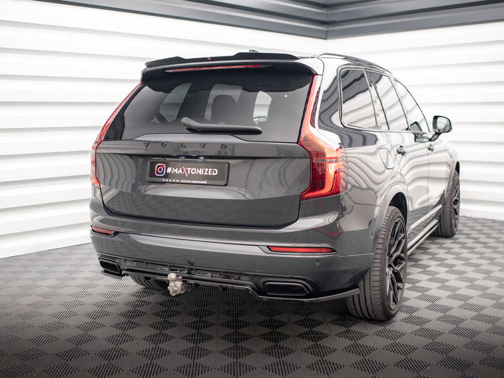 Central Rear Splitter (Vertical Bars) Volvo XC90 R-Design Mk2 Facelift Maxton Design