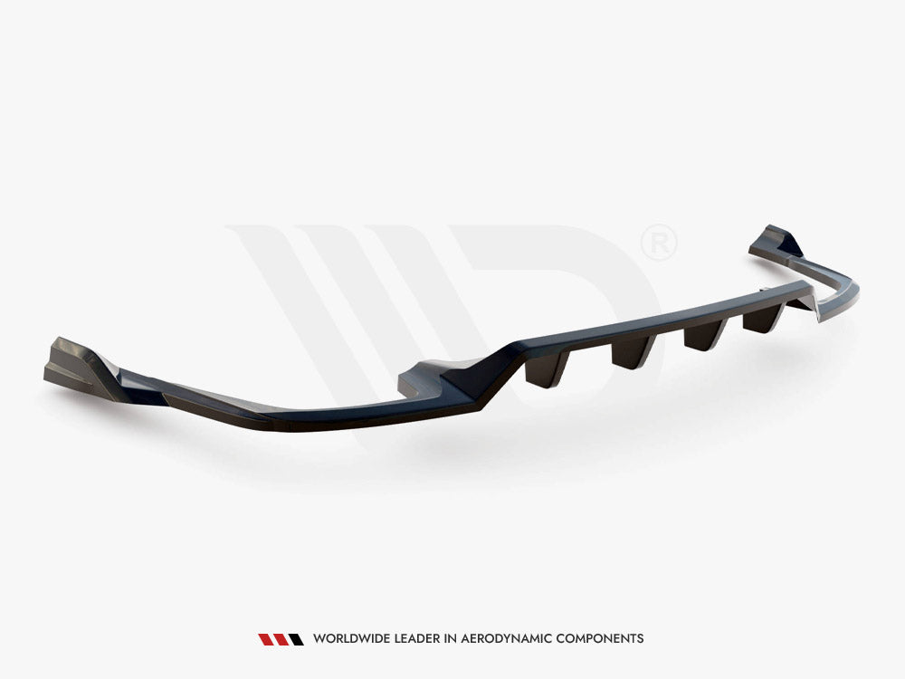 Central Rear Splitter (Vertical Bars) Volvo XC60 R-Design Mk2 Facelift Maxton Design