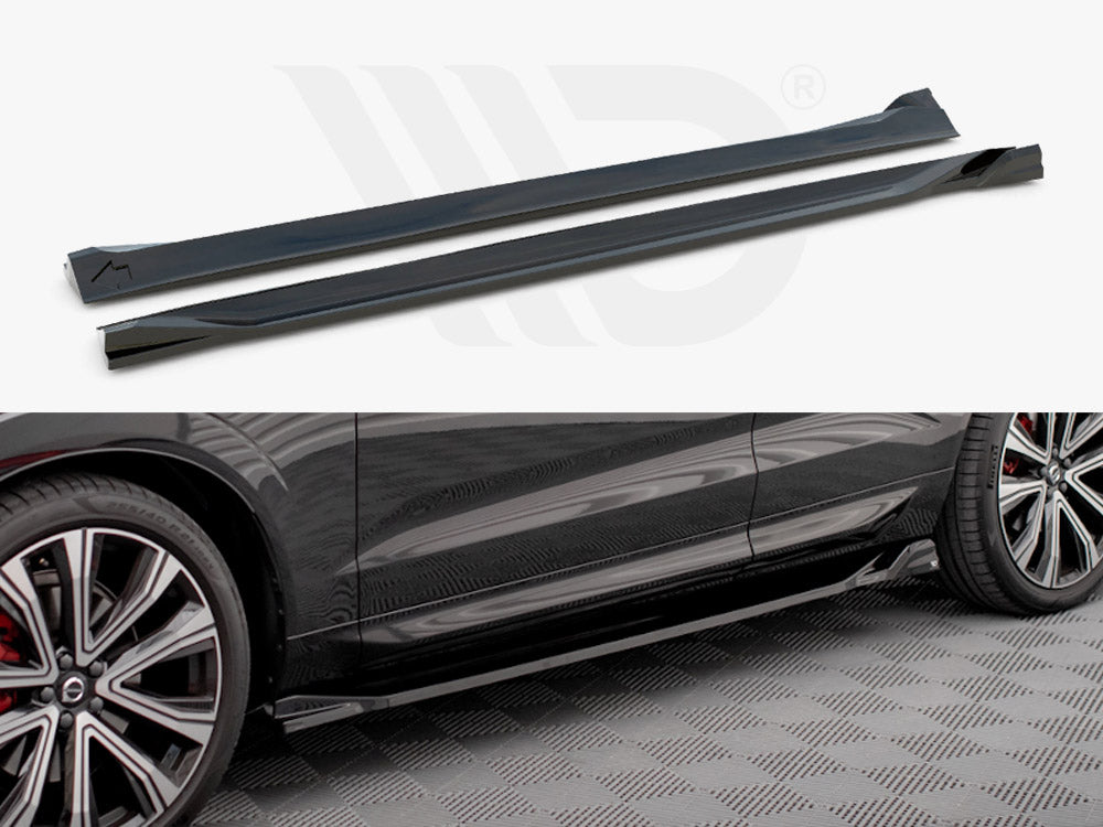 Side Skirts Diffusers Volvo XC60 R-Design Mk2 Facelift Maxton Design