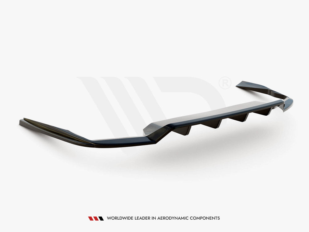 Central Rear Splitter (Vertical Bars) Volvo V90 R-Design Mk2 Maxton Design