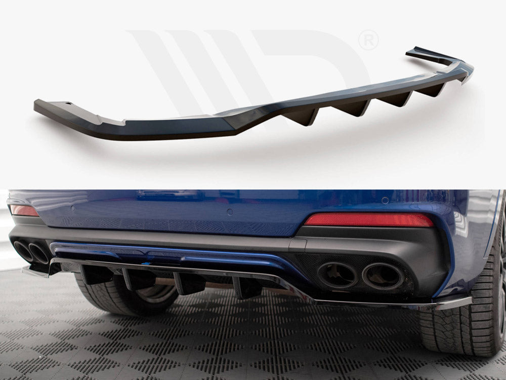 Central Rear Splitter (Vertical Bars) Maserati Levante GTS Mk1 Maxton Design