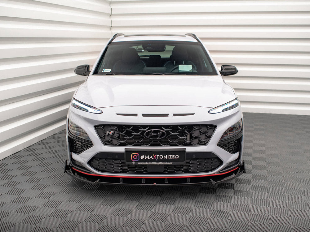 Front Splitter V.2 + Flaps Hyundai Kona N Mk1 Maxton Design