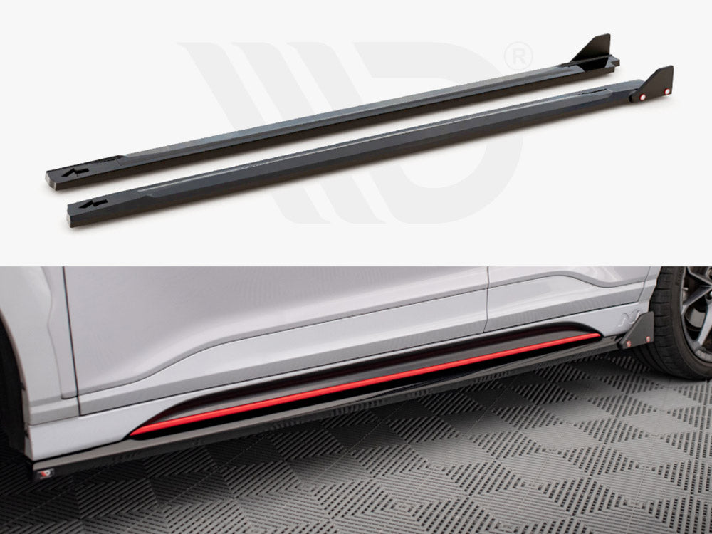 Side Skirts Diffusers V.1 + Flaps Hyundai Kona N Mk1 Maxton Design