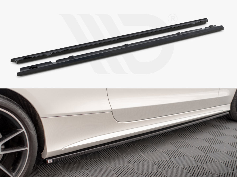 Side Skirts Diffusers Mercedes C Coupe AMG-Line C205 Facelift Maxton Design