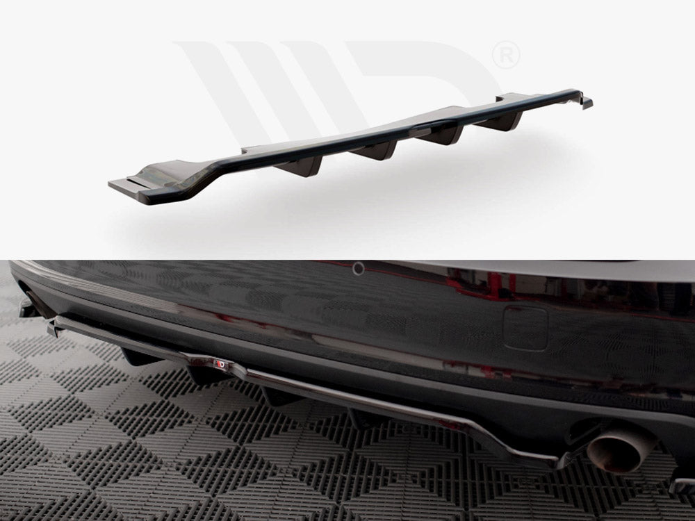 Central Rear Splitter V.2 (Vertical Bars) Volvo V90 Mk2 Maxton Design