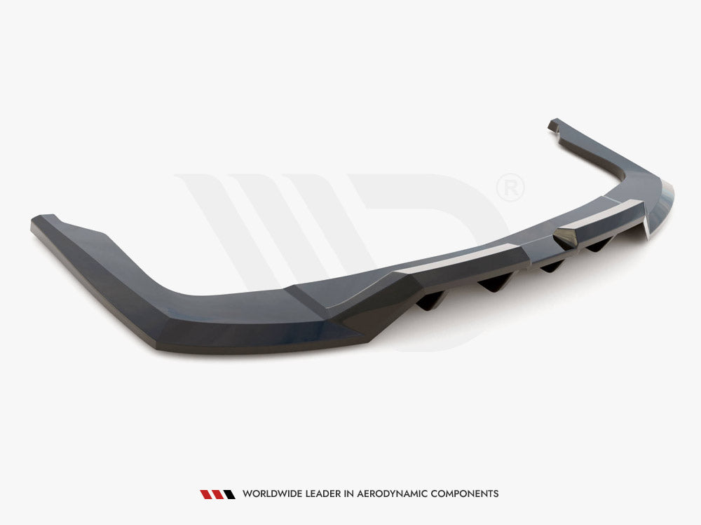 Central Rear Splitter (Vertical Bars) Hyundai Elantra Mk7 Maxton Design