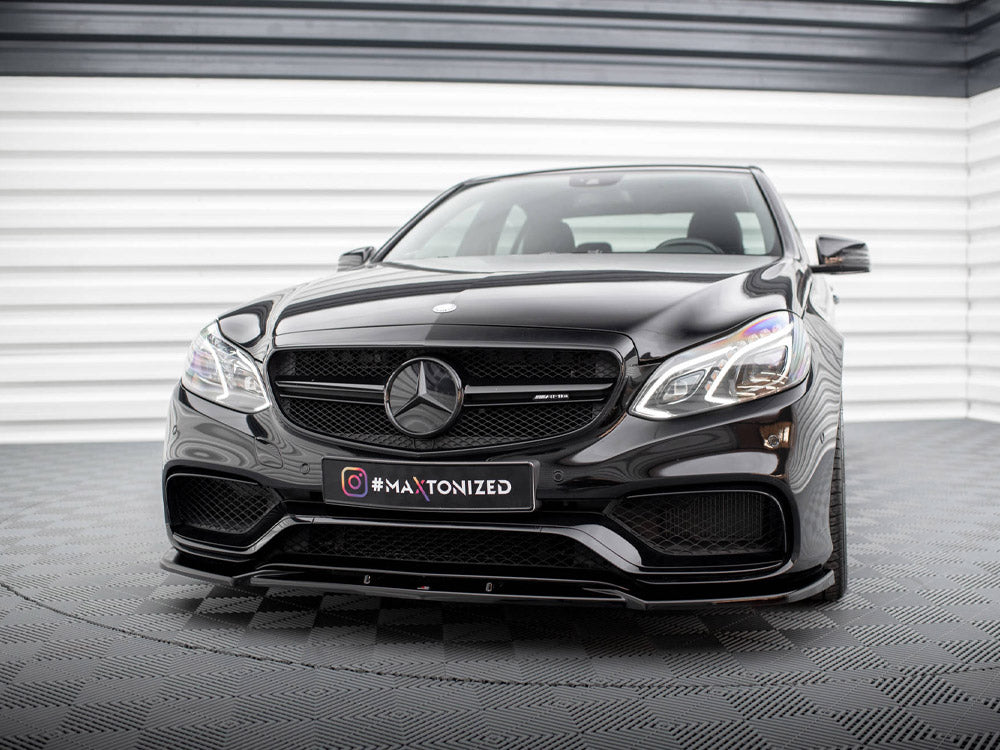 Front Splitter Mercedes E63 AMG Sedan W212 Facelift Maxton Design