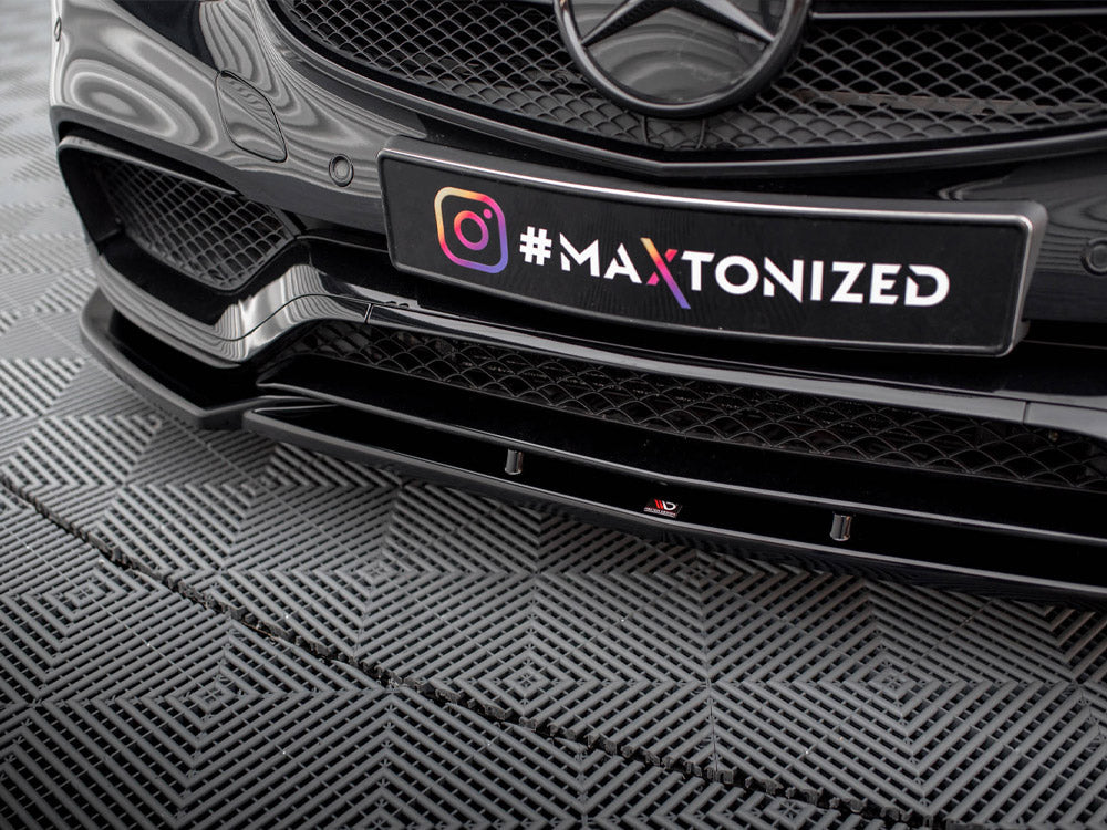 Front Splitter Mercedes E63 AMG Sedan W212 Facelift Maxton Design