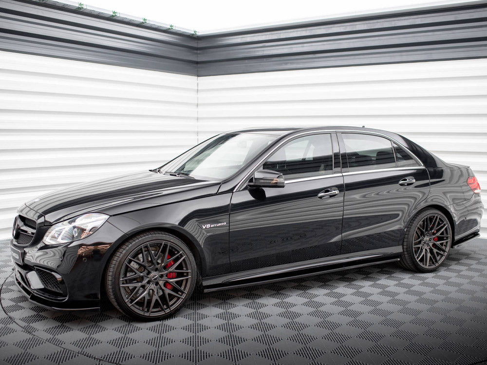 Side Skirts Diffusers Mercedes E63 AMG / AMG-Line Sedan W212 Facelift Maxton Design