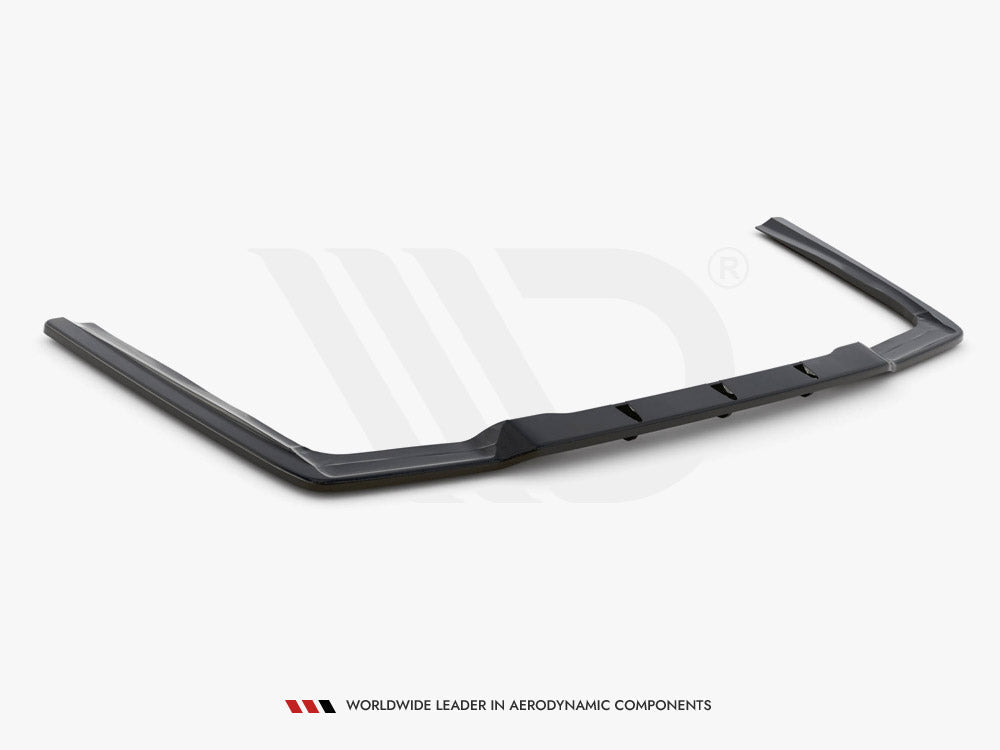 Central Rear Splitter (Vertical Bars) Mercedes E63 AMG Sedan W212 Facelift Maxton Design