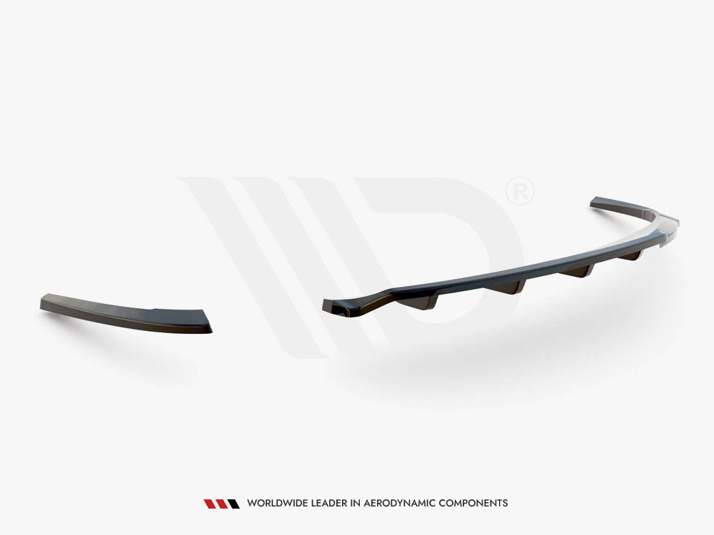 Central Rear Splitter (Vertical Bars) Audi A5 Coupe 8T Facelift Maxton Design