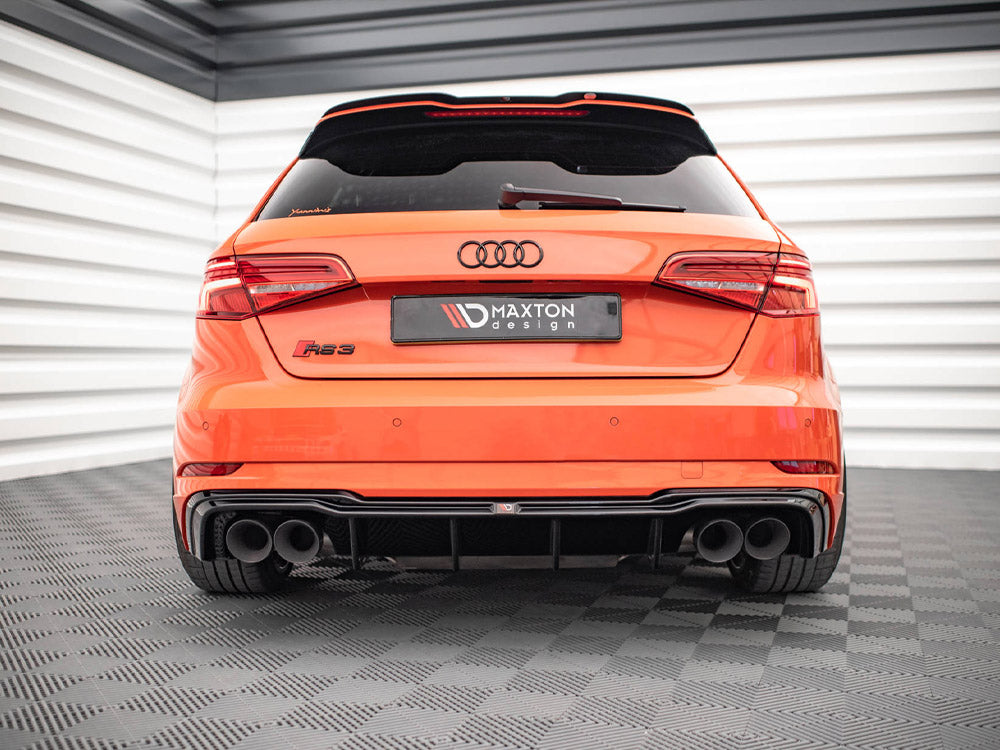 Rear Valance + Milltek Sport Non-Resonated Exhaust Audi RS3 Sportback 8V Facelift Maxton Design