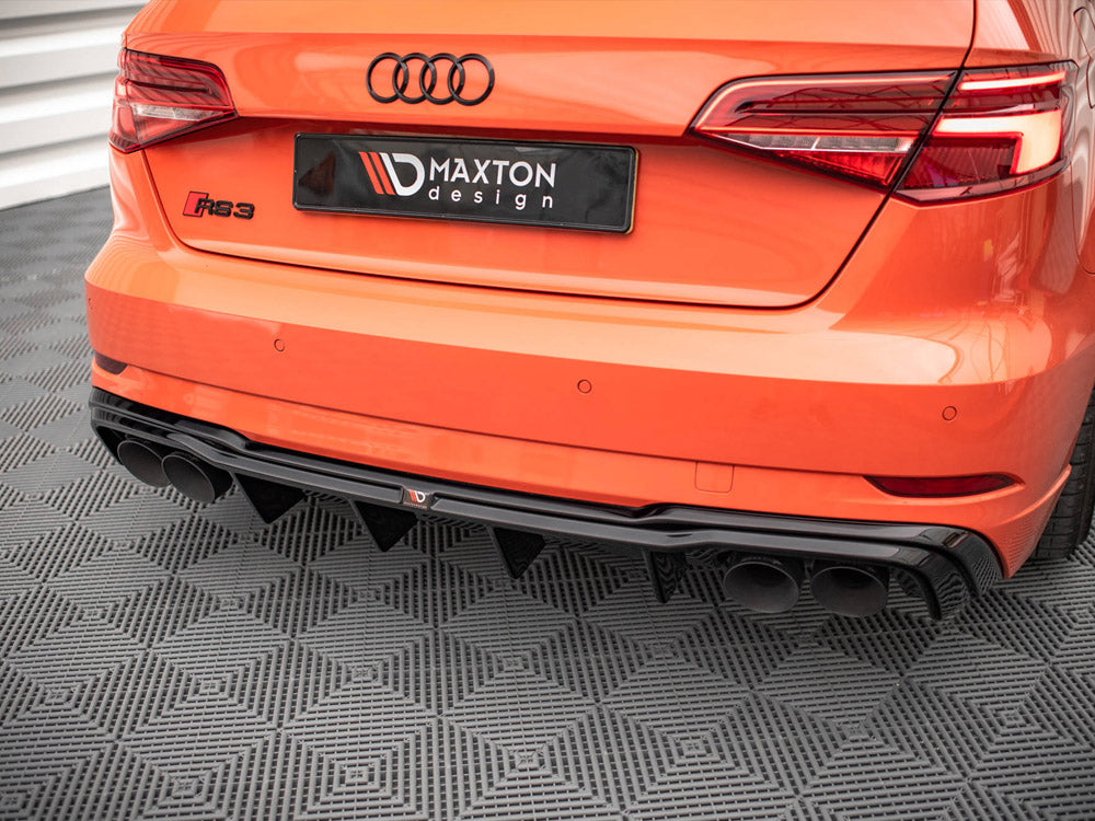 Rear Valance + Milltek Sport Non-Resonated Exhaust Audi RS3 Sportback 8V Facelift Maxton Design