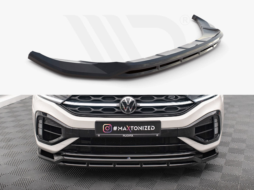 Front Splitter V.1 Volkswagen T-Roc R Mk1 Facelift Maxton Design