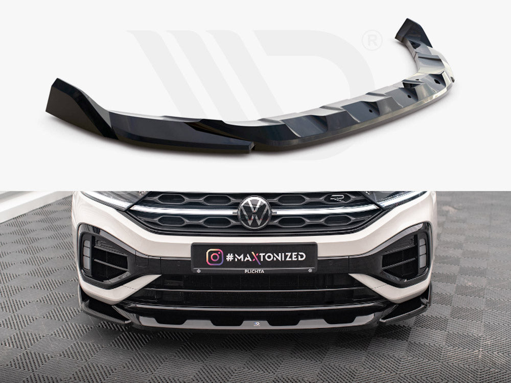 Front Splitter V.2 Volkswagen T-Roc R Mk1 Facelift Maxton Design