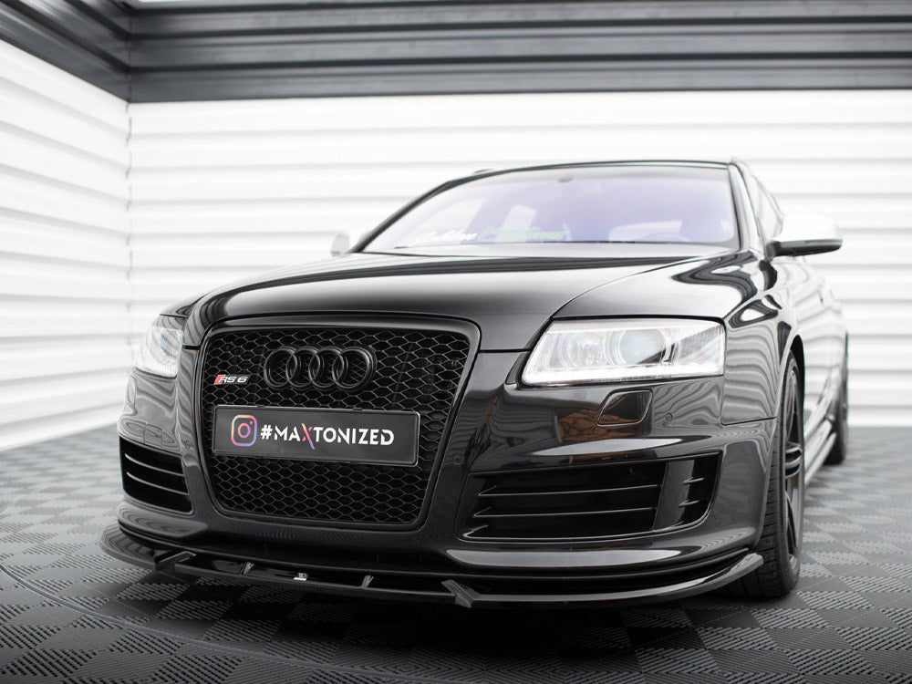 Front Splitter V.2 Audi RS6 Avant C6 Maxton Design