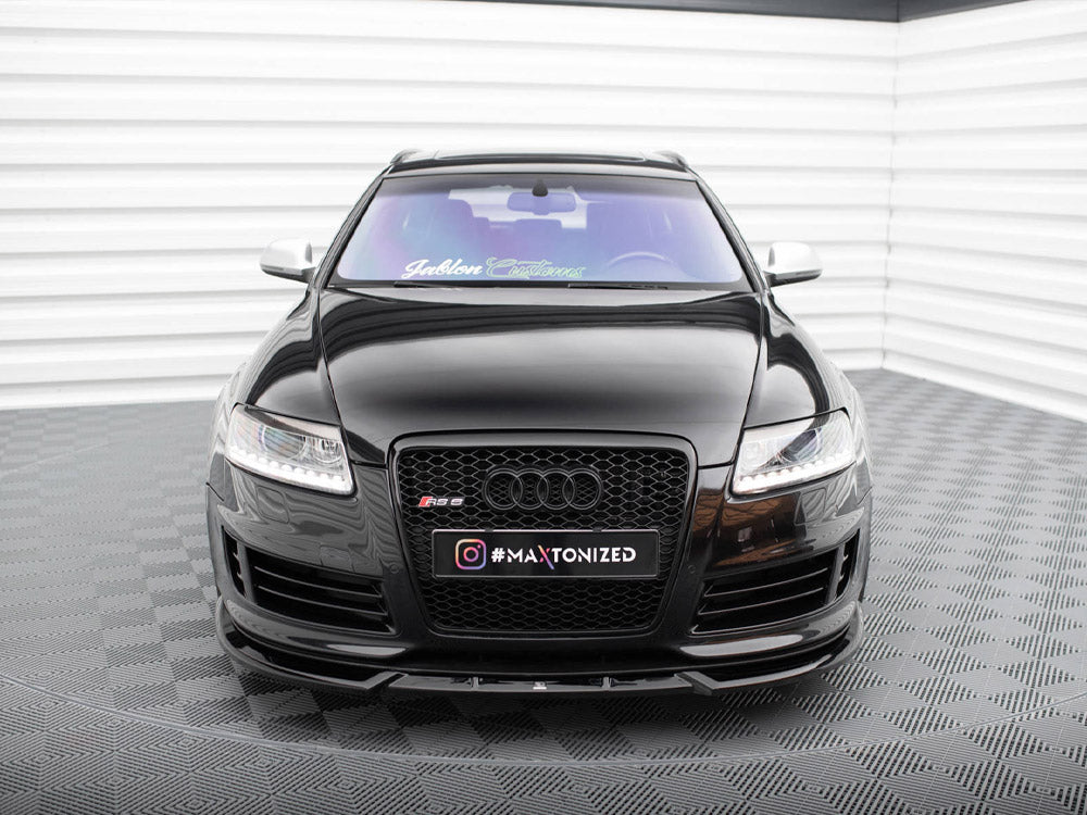 Front Splitter V.2 Audi RS6 Avant C6 Maxton Design