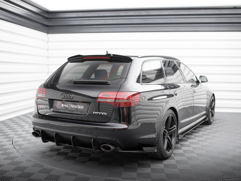 Street Pro Rear Side Splitters + Flaps Audi RS6 Avant C6 Maxton Design