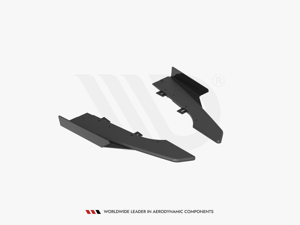 Street Pro Rear Side Splitters + Flaps Audi RS6 Avant C6 Maxton Design