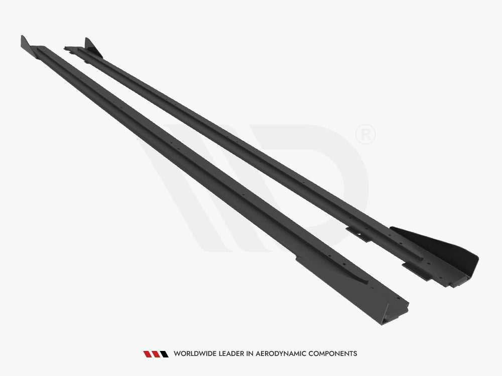 Street PRO Side Skirts Diffusers + Flaps Audi RS6 Avant C6 Maxton Design