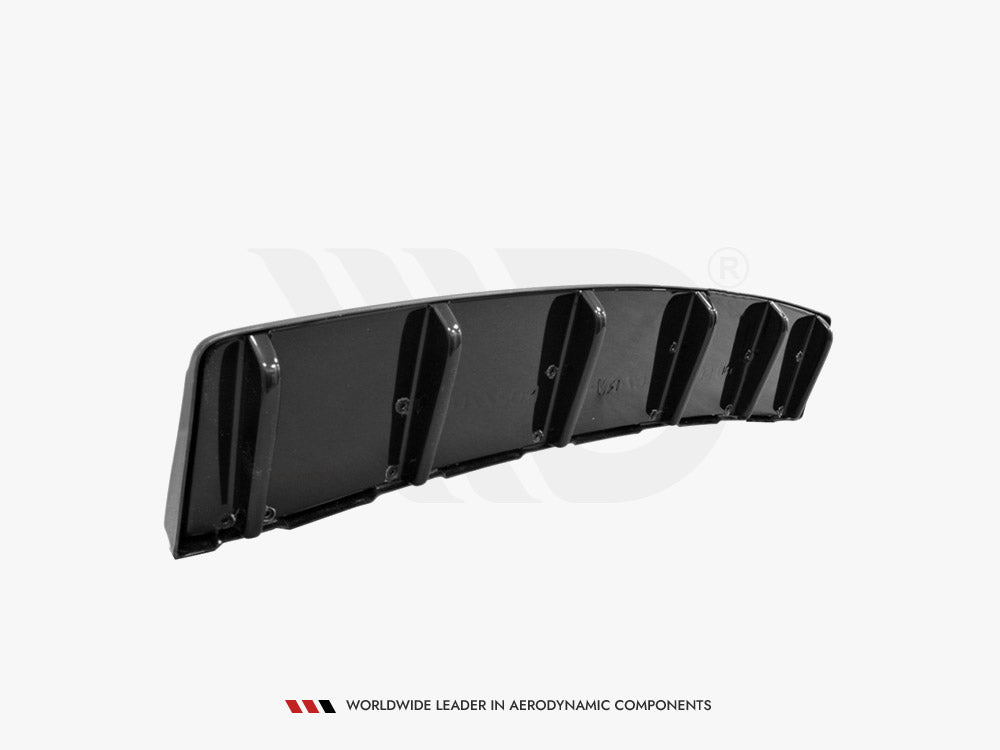 Central Rear Splitter  (Vertical Bars)  Audi S6 C7 Avant Maxton Design