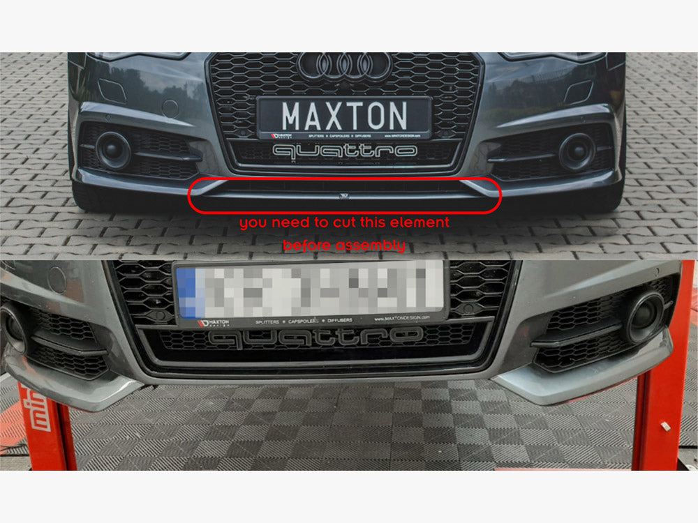 Front Splitter Audi S6 / A6 S-Line C7 FL Maxton Design