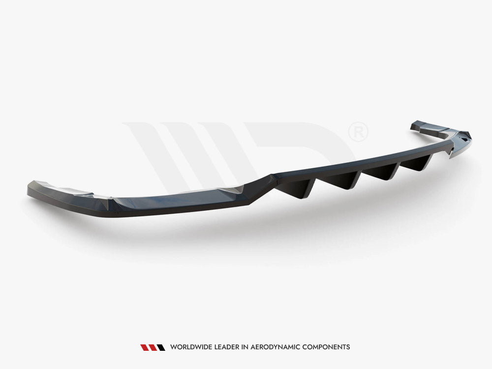 Central Rear Splitter (Vertical Bars) Audi Q5 S-Line SUV Mk2 Facelift Maxton Design