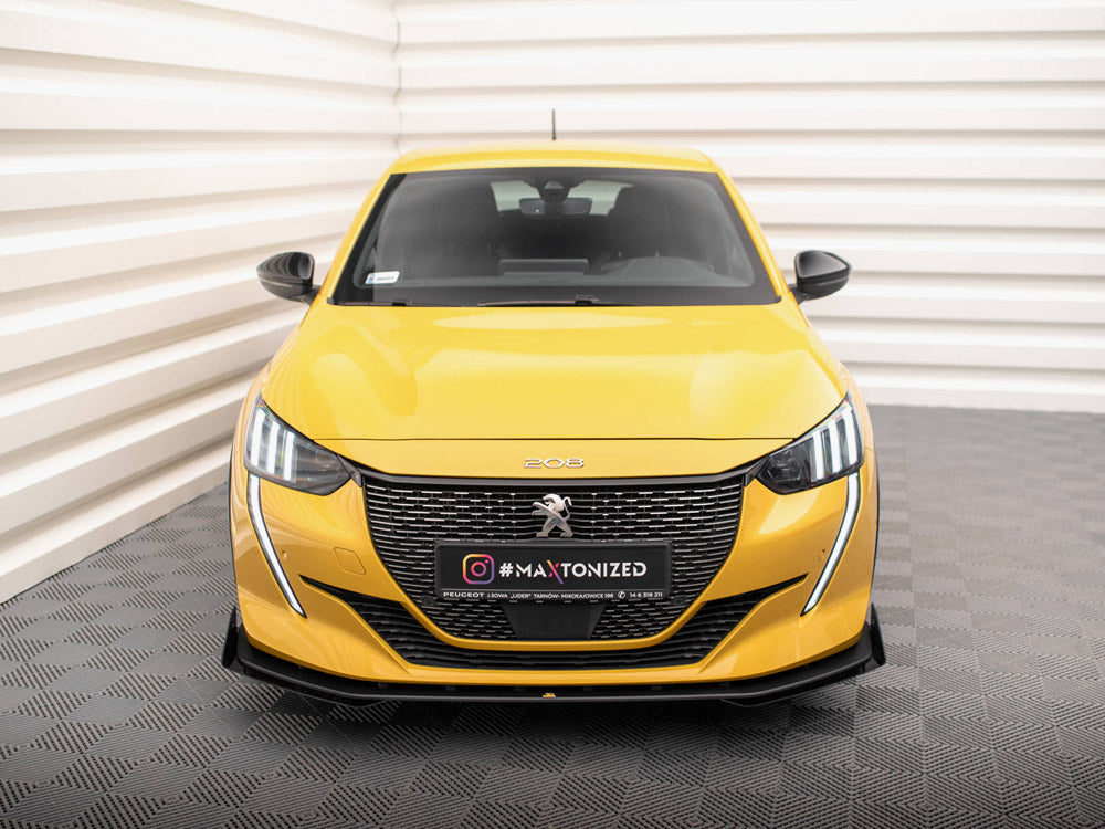 Street PRO Front Splitter + Flaps Peugeot 208 GT Mk2 Maxton Design