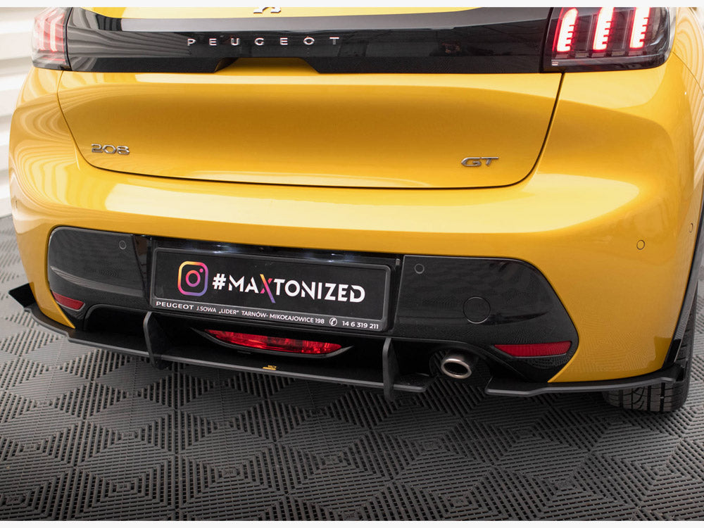 Street PRO Rear Valance + Flaps Peugeot 208 GT Mk2 Maxton Design