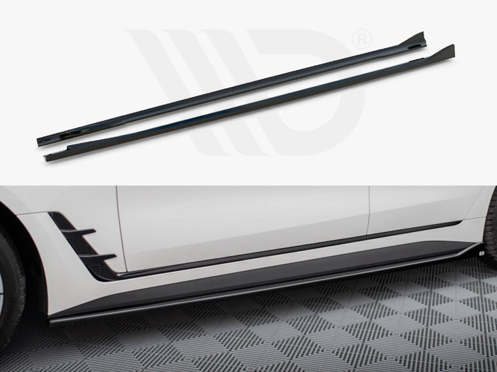 Side Skirts Diffusers V.1 BMW i4 M-Pack G26 Maxton Design