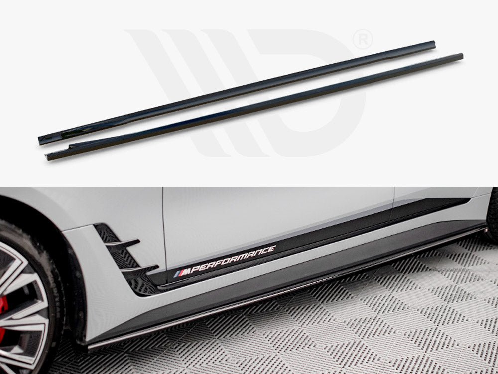 Side Skirts Diffusers V.2 BMW i4 M-Pack G26 Maxton Design