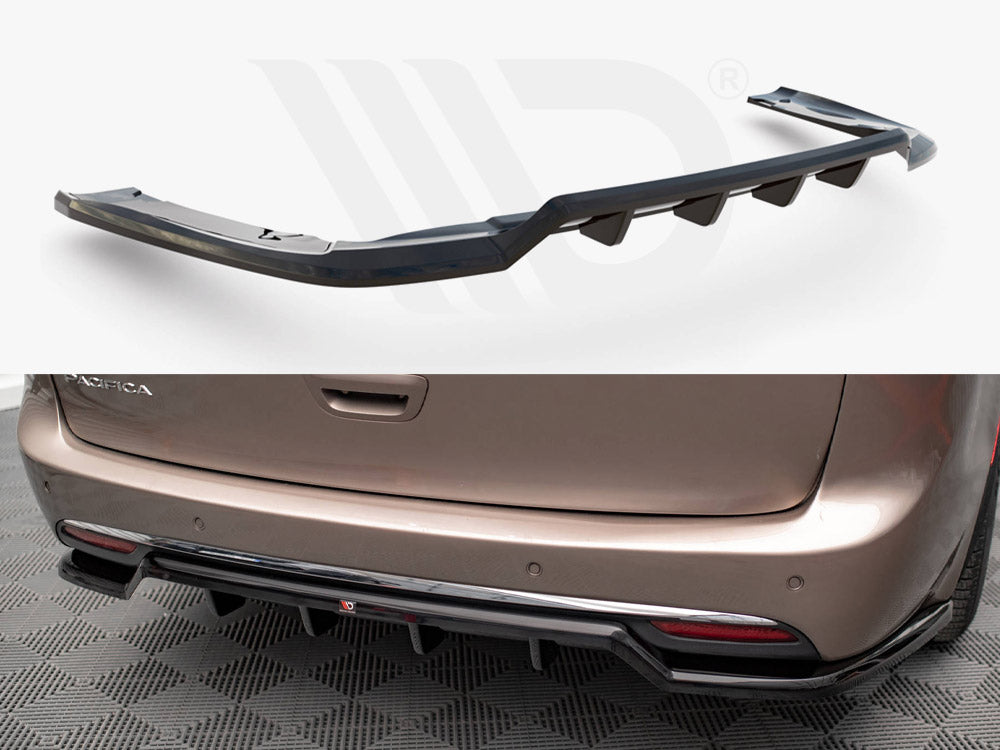 Central Rear Splitter (Vertical Bars) Chrysler Pacifica Mk2 Maxton Design